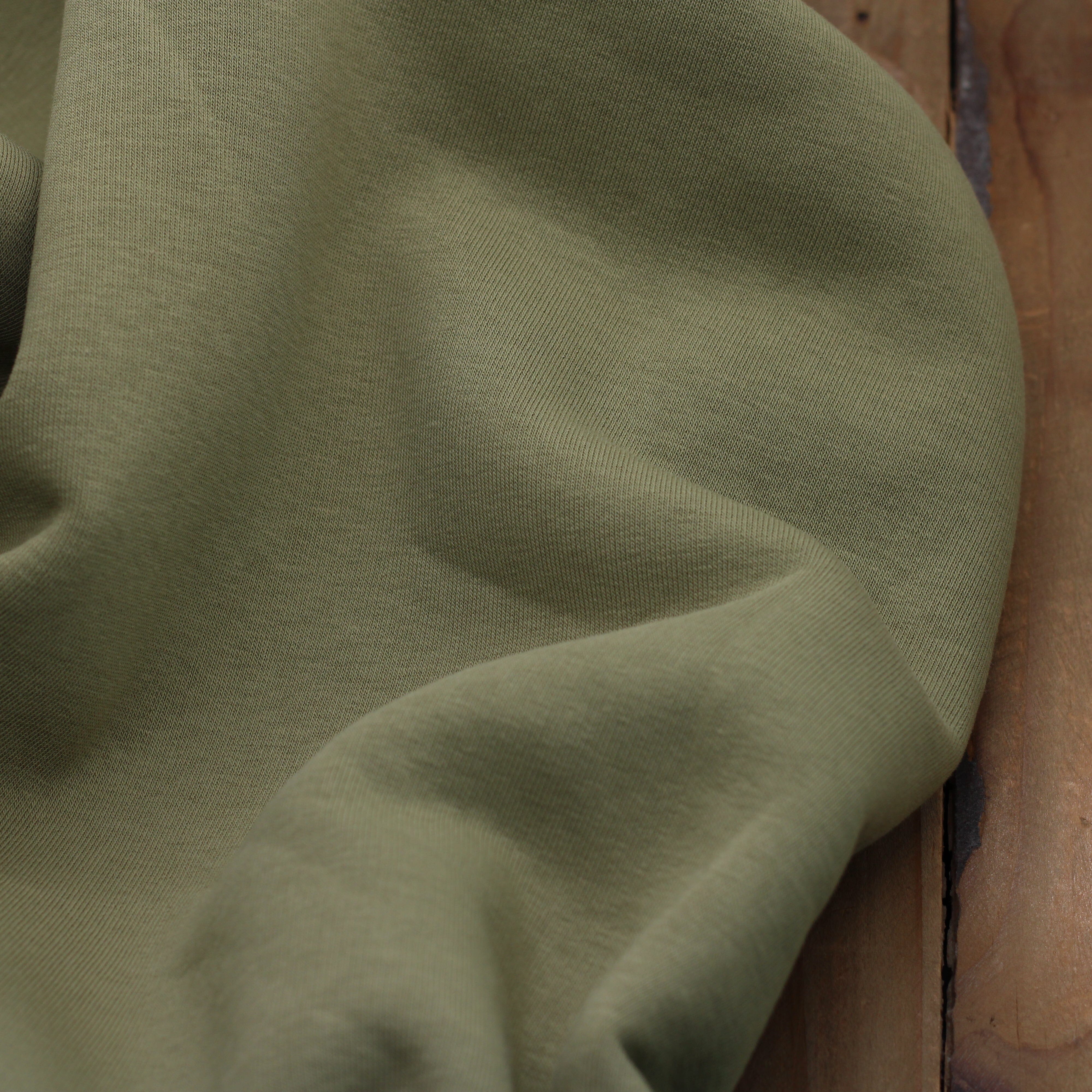 Tissu Sweat / Jogging - Vert KAKI (Vendu x10cm) Tissus Sélection Gaspard & Léonie | Gaspard et Léonie Tissus en ligne et Mercerie à Toulouse