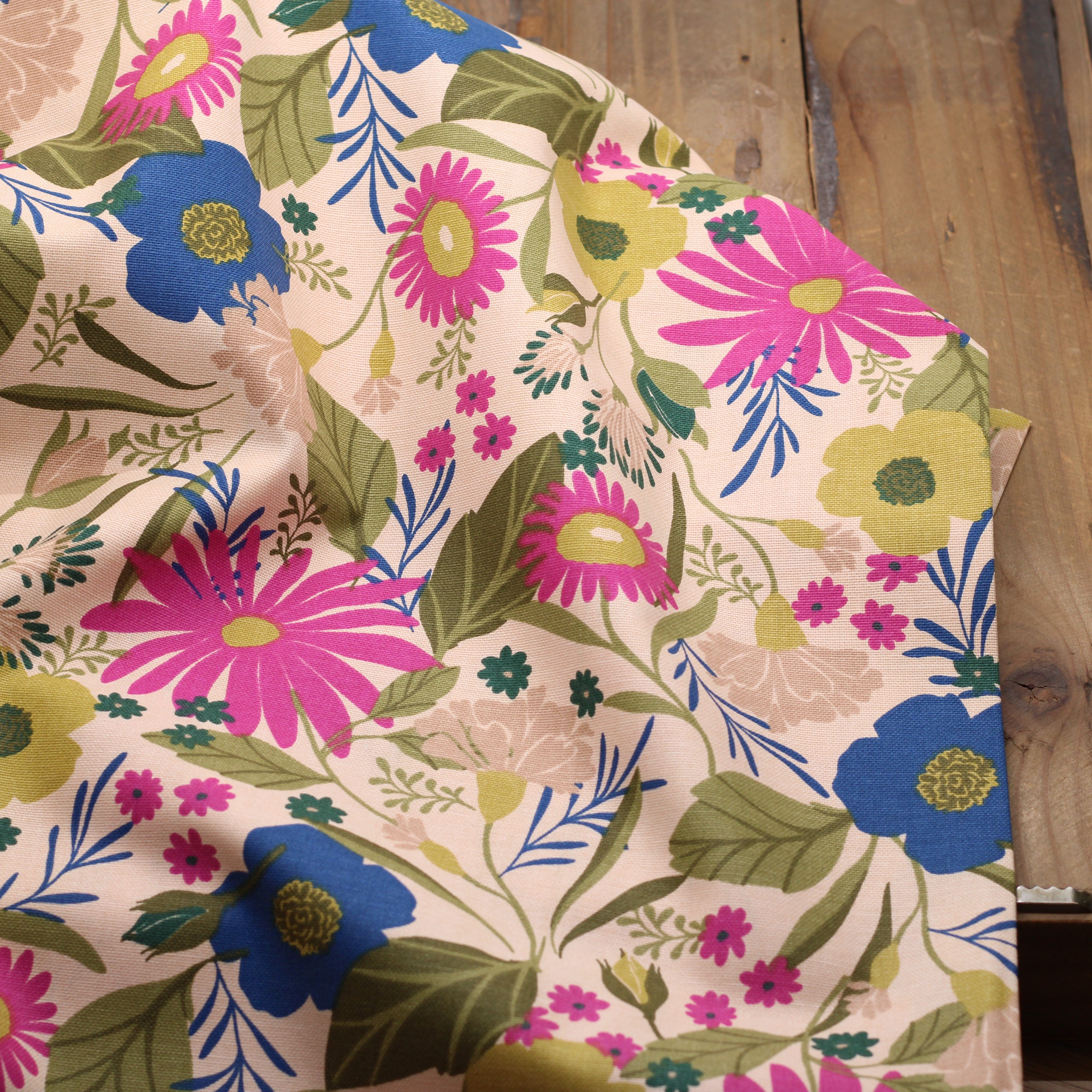 Tissu toile de coton demi Natté de coton - LORIC - Violet (Vendu x10cm) Tissus DOMOTEX | Gaspard et Léonie Tissus en ligne et Mercerie à Toulouse