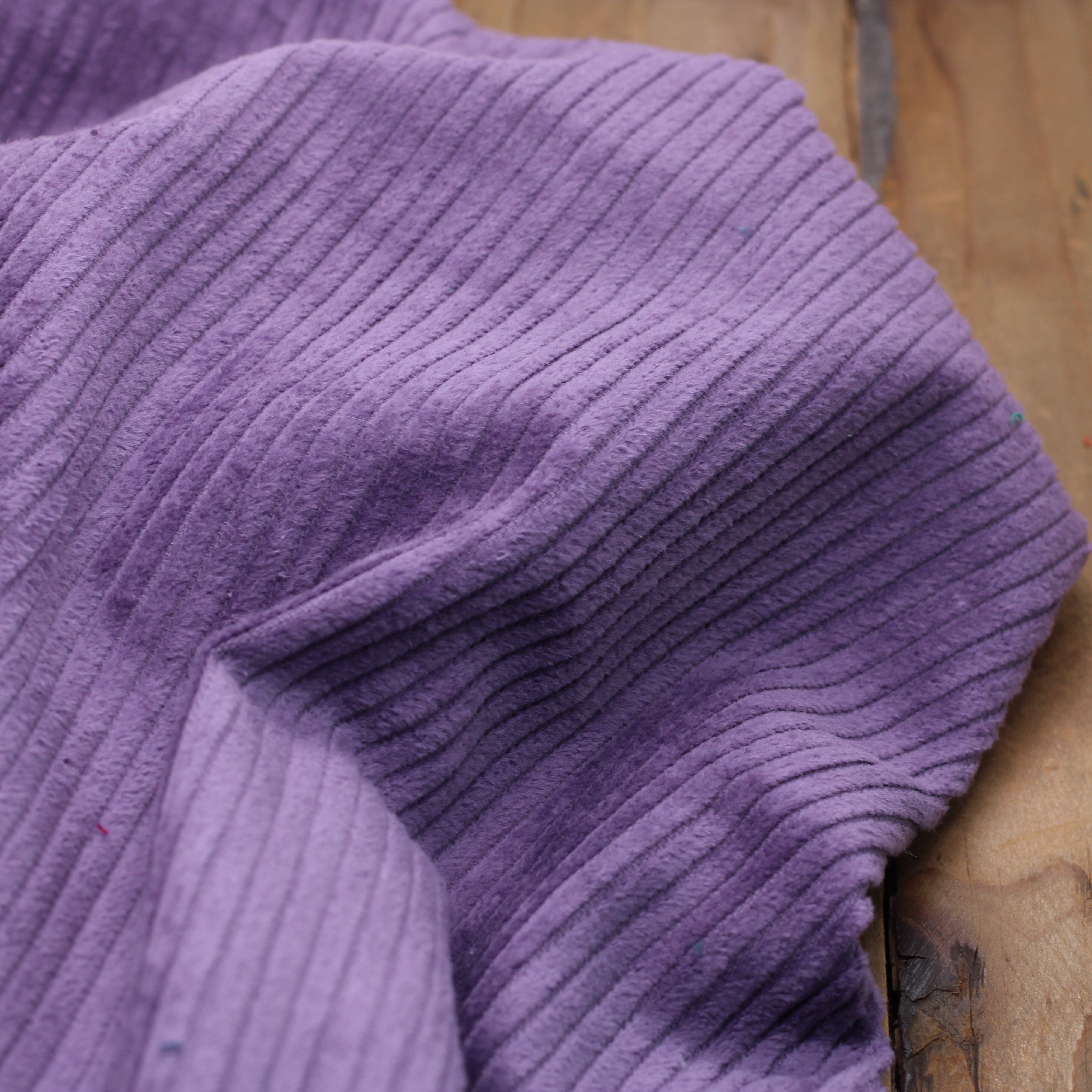 Tissu Velours Grosses côtes - Violet (vendu x10cm) Tissus Sélection Gaspard & Léonie | Gaspard et Léonie Tissus en ligne et Mercerie à Toulouse