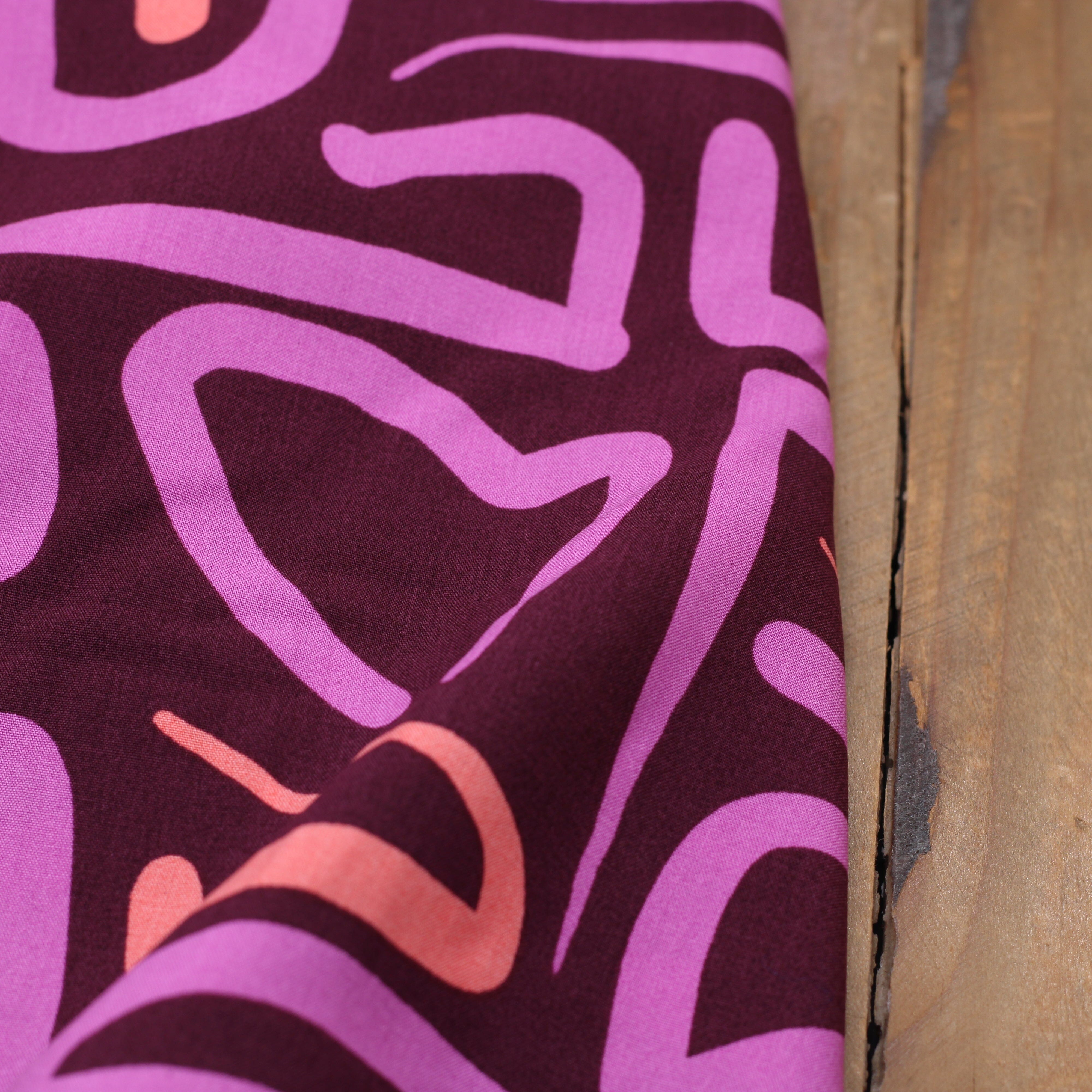 Tissu Viscose - ABSTRACT - (vendu x10cm) Tissus Sélection Gaspard & Léonie | Gaspard et Léonie Tissus en ligne et Mercerie à Toulouse