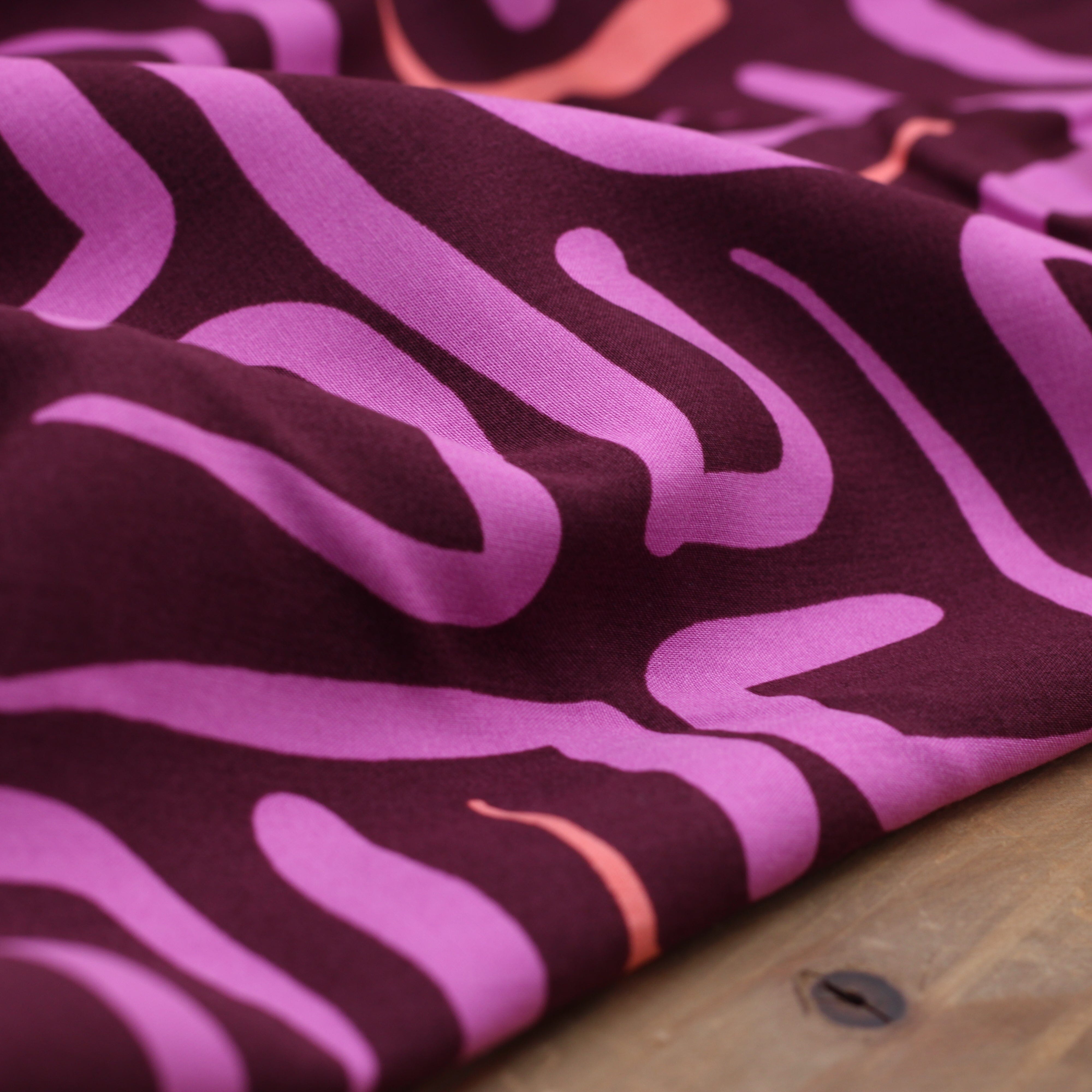 Tissu Viscose - ABSTRACT - (vendu x10cm) Tissus Sélection Gaspard & Léonie | Gaspard et Léonie Tissus en ligne et Mercerie à Toulouse