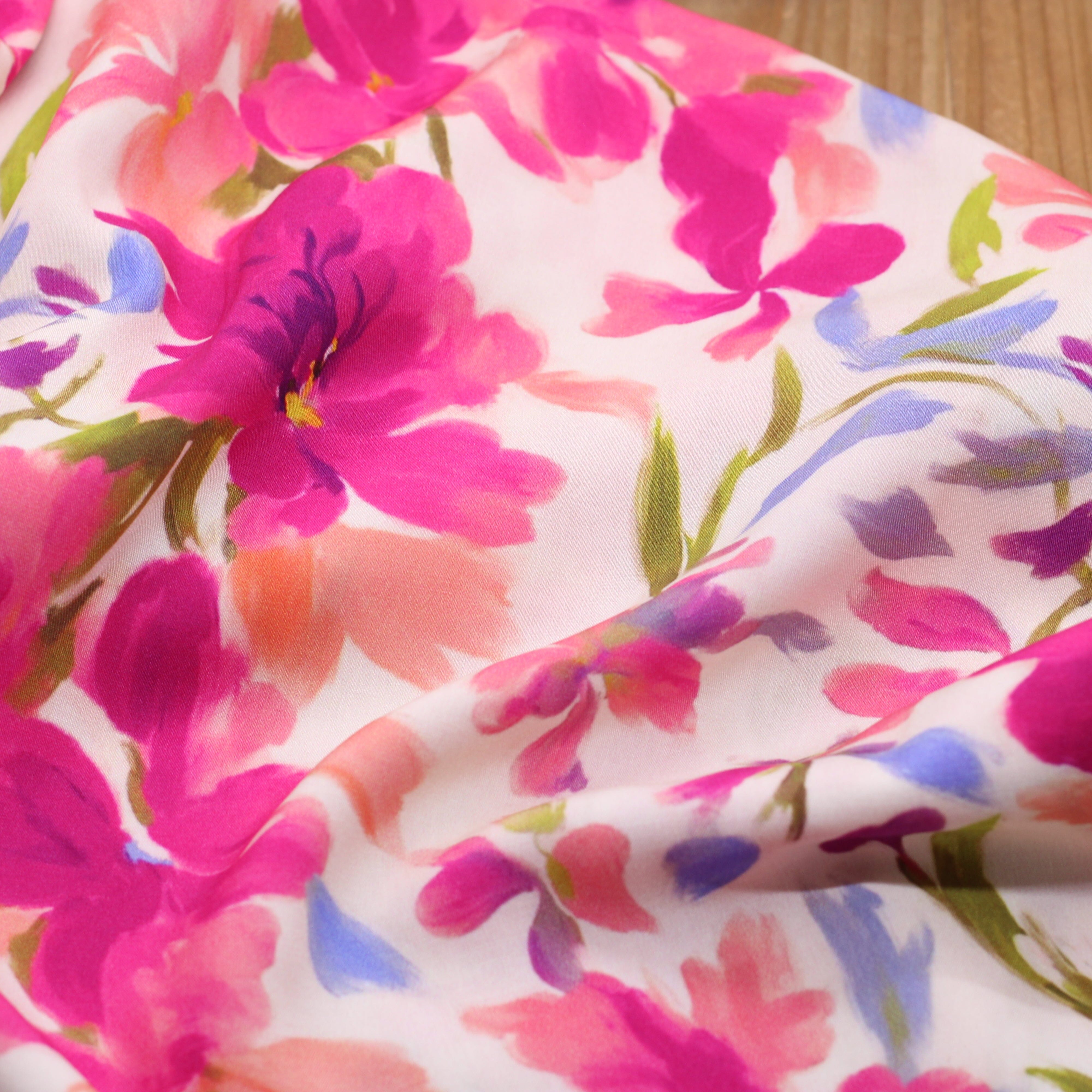 Tissu Viscose Fleuri PAMELA - Ecru (vendu x10cm) Tissus Sélection Gaspard & Léonie | Gaspard et Léonie Tissus en ligne et Mercerie à Toulouse