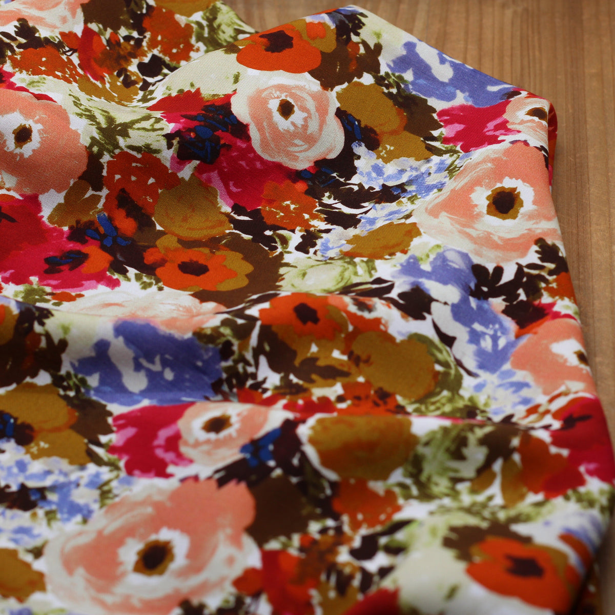 Tissu Viscose - GINEVGFRA - Rose/Bronze (Vendu par 10cm) Tissus DOMOTEX | Gaspard et Léonie Tissus en ligne et Mercerie à Toulouse