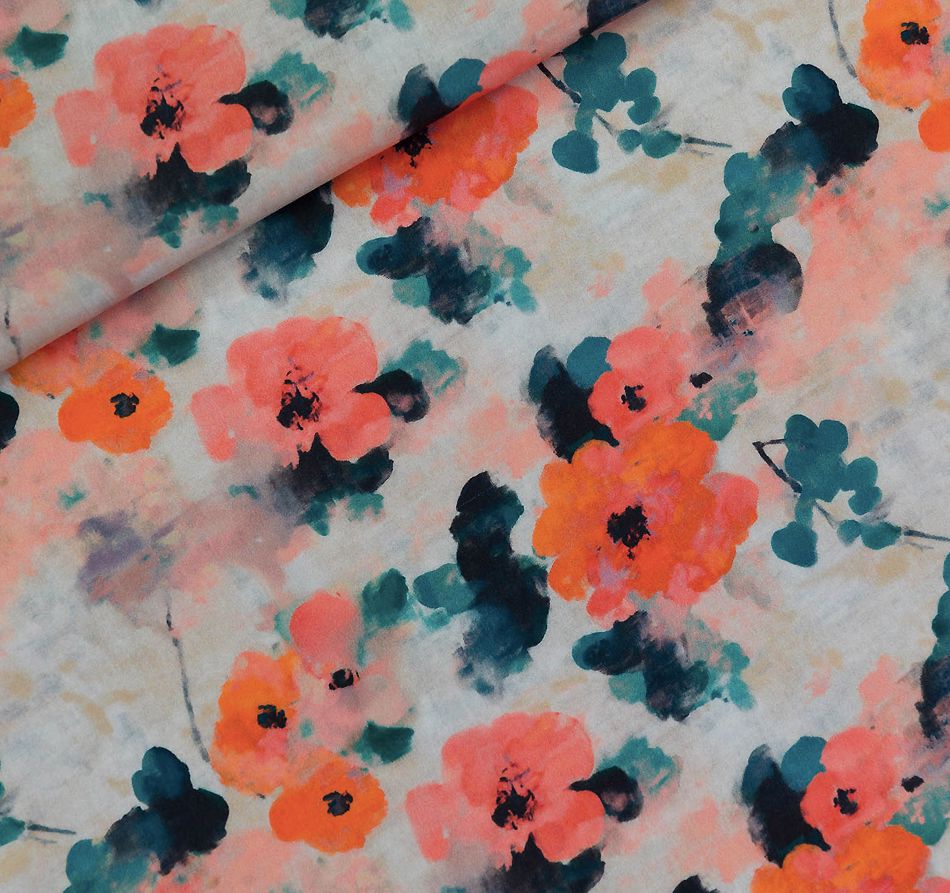 Tissu Viscose - MISTY ROSE - SEE YOU AT SIX (Vendu x10cm) Tissus SEE YOU AT SIX | Gaspard et Léonie Tissus en ligne et Mercerie à Toulouse