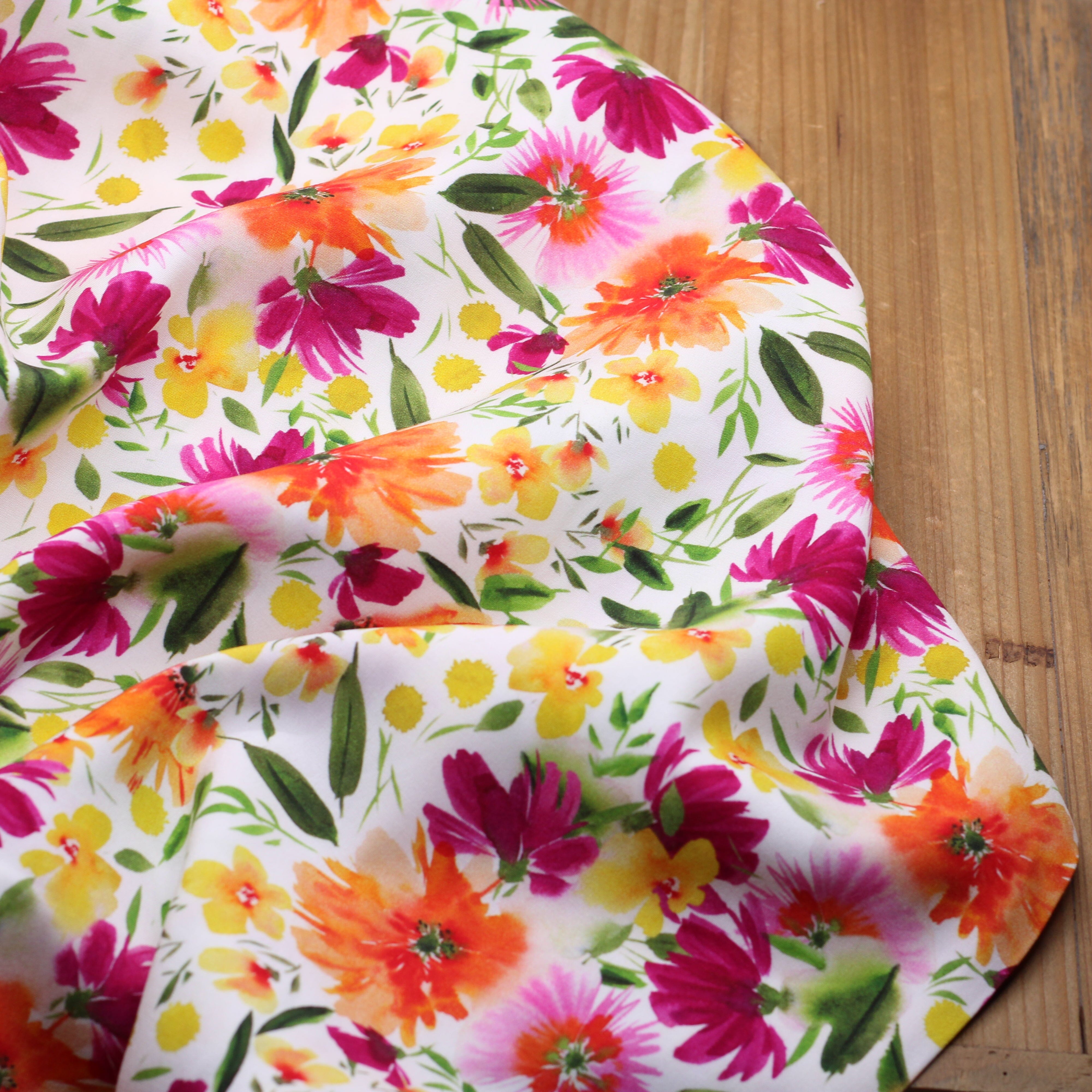 Tissu Viscose Stretch RANIA-Ecru (Vendu x10cm) Tissus Sélection Gaspard & Léonie | Gaspard et Léonie Tissus en ligne et Mercerie à Toulouse