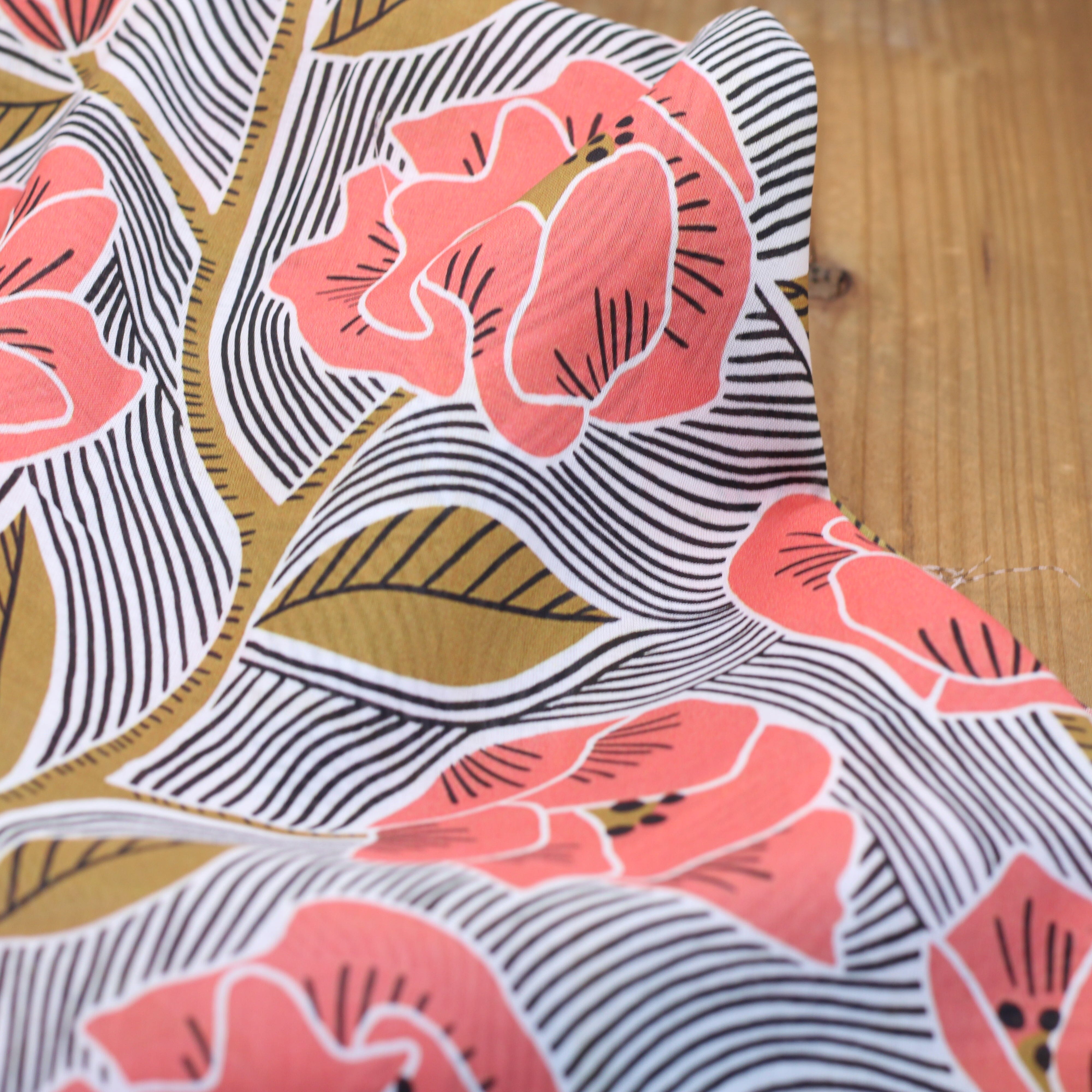 Tissu Voile de coton - GIULLIA - Rose / Blanc (Vendu x10cm) Tissus Sélection Gaspard & Léonie | Gaspard et Léonie Tissus en ligne et Mercerie à Toulouse