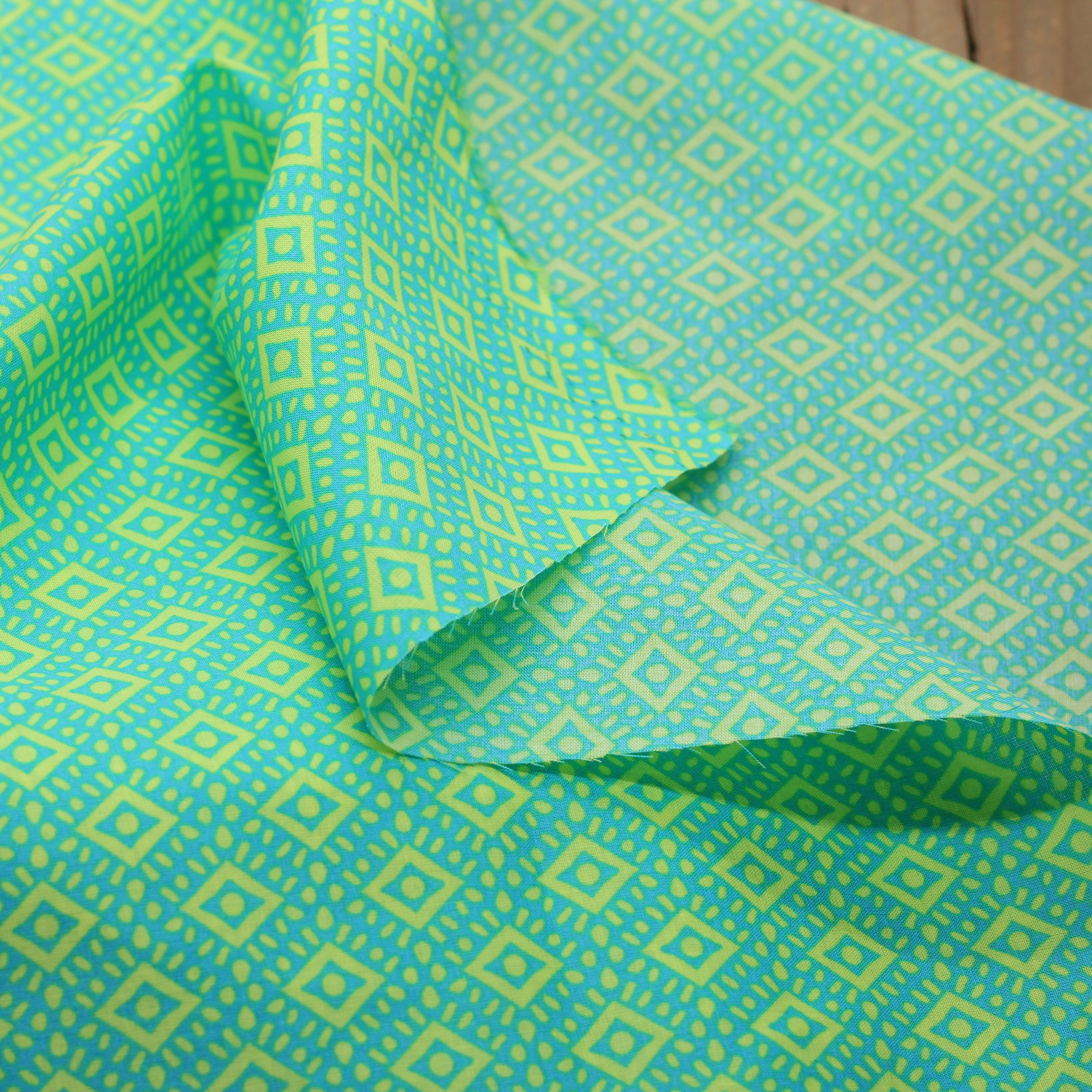 Tissu Voile de coton - YELLOW ABSTRACT - Jaune/vert (Vendu x10cm) Tissus Sélection Gaspard & Léonie | Gaspard et Léonie Tissus en ligne et Mercerie à Toulouse
