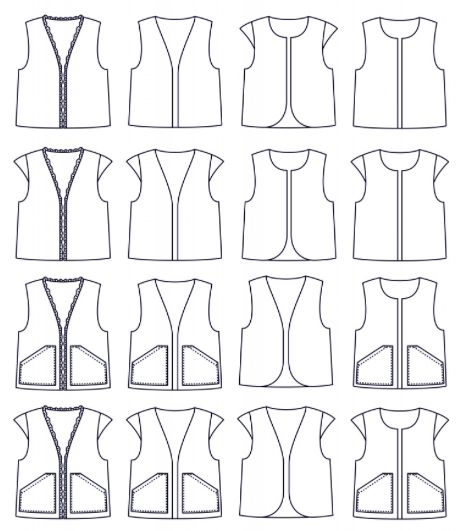 Veste/Gilet BERGER Patron de couture pochette - Atelier SCÄMMIT Patron de couture ATELIER SCÄMMIT | Gaspard et Léonie Tissus en ligne et Mercerie à Toulouse