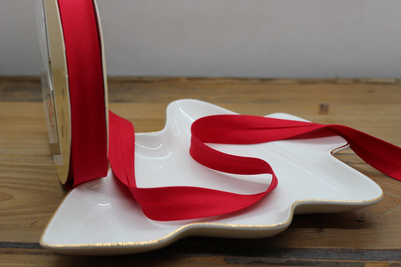 Biais Stretch rouge 18mm Col:46 (Vendu x10cm) - L'atelier de Gaspard et Léonie