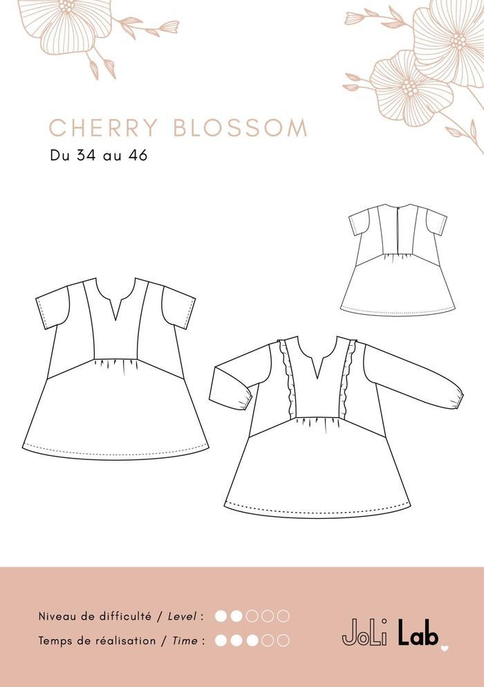 Blouse CHERRY BLOSSOM - Patron de couture pochette Patron de couture JOLI LAB | Gaspard et Léonie Tissus Mercerie Toulouse