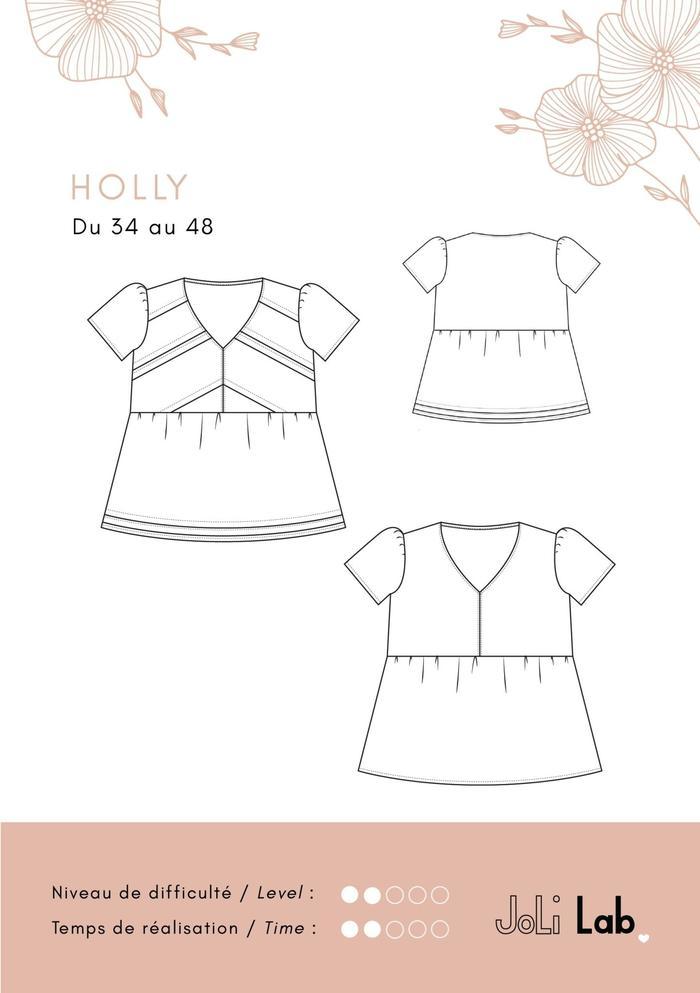 Blouse HOLLY - Patron de couture pochette Patron de couture JOLI LAB | Gaspard et Léonie Tissus Mercerie Toulouse