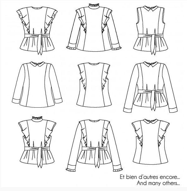 Blouse MOME Patron de couture pochette - L'atelier de Gaspard et Léonie