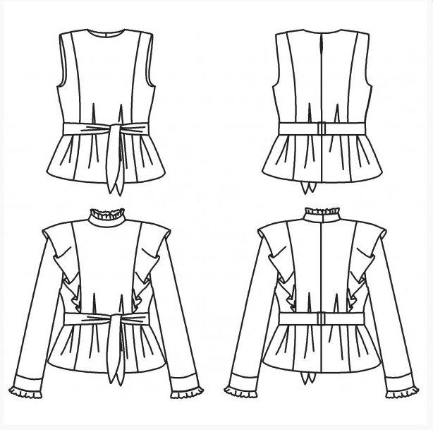 Blouse MOME Patron de couture pochette - L'atelier de Gaspard et Léonie