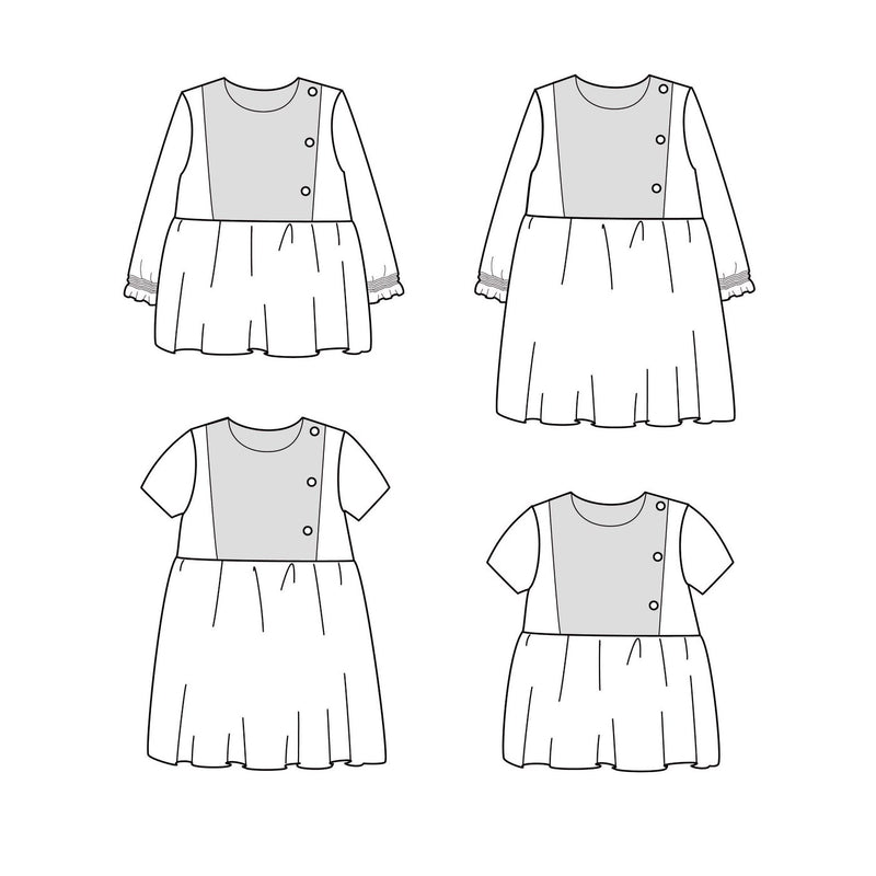 Blouse ou Robe PALERME patron de couture pochette - IKATEE Patron de couture Ikatee | Gaspard et Léonie Tissus en ligne et Mercerie à Toulouse