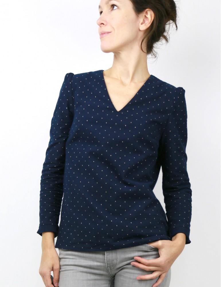 Blouse Robe femme IDYLLE Patron de couture pochette - L'atelier de Gaspard et Léonie
