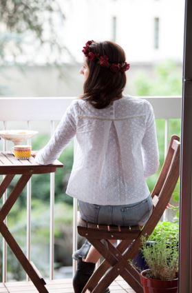 Blouse VIOLETTE Patron de couture Pochette - L'atelier de Gaspard et Léonie
