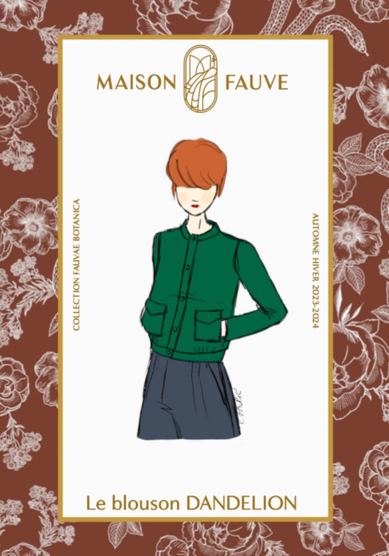 Blouson DANDELION patron de couture pochette - MAISON FAUVE Patron de couture MAISON FAUVE | Gaspard et Léonie Tissus en ligne et Mercerie à Toulouse