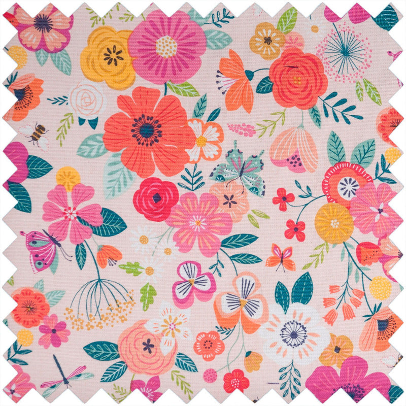 Boite à couture Moyen Modèle -Folk Rose Brodée (MM) Mercerie Sélection Gaspard & Léonie | Gaspard et Léonie Tissus Mercerie Toulouse