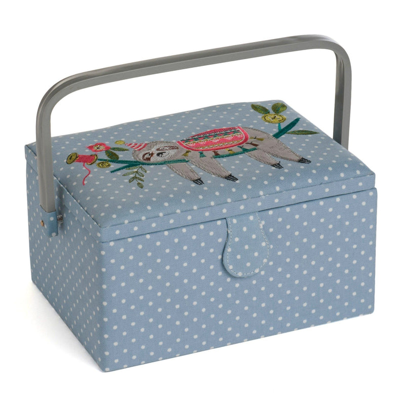 Boite à couture Moyen Modèle - Paresseux Brodé (MM) Mercerie Sélection Gaspard & Léonie | Gaspard et Léonie Tissus Mercerie Toulouse