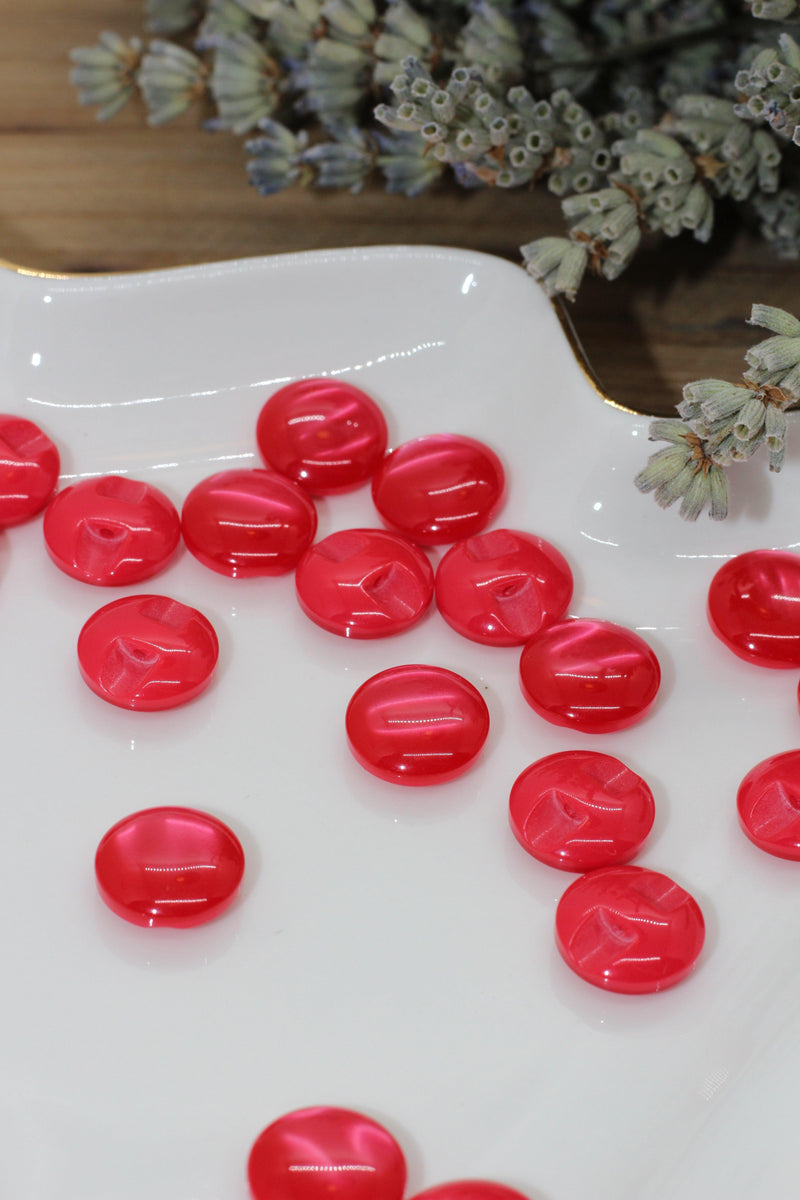 Bouton "Bonbon" Rouge - L'atelier de Gaspard et Léonie