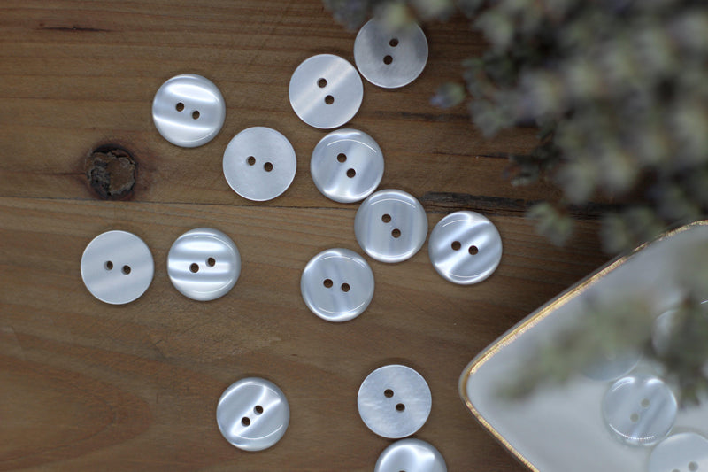 Bouton "Joy" Blanc - L'atelier de Gaspard et Léonie
