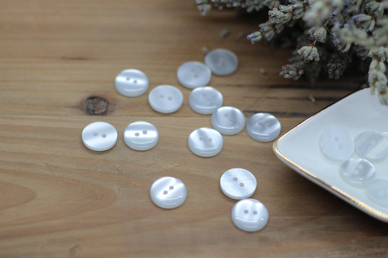 Bouton "Joy" Blanc - L'atelier de Gaspard et Léonie