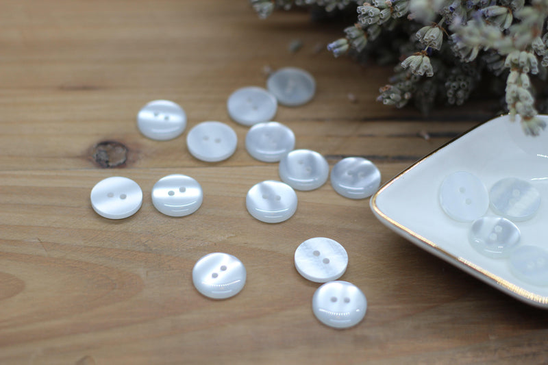 Bouton "Joy" Blanc - L'atelier de Gaspard et Léonie