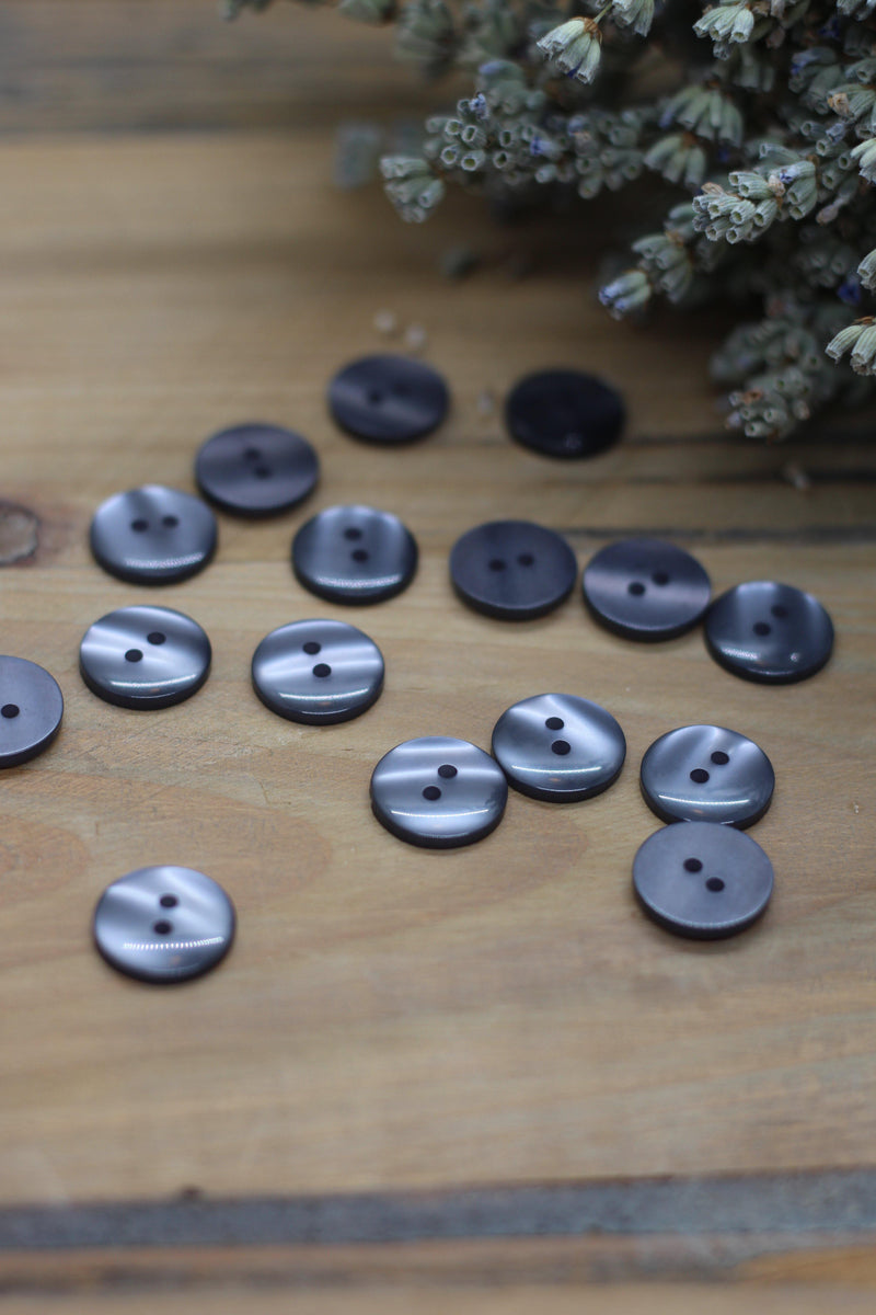 Bouton "Joy" Gris - L'atelier de Gaspard et Léonie