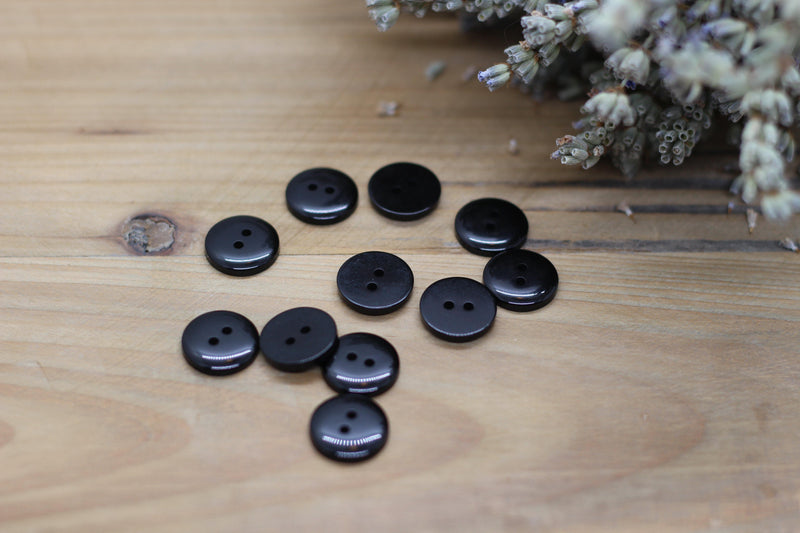 Bouton "Joy" Noir - L'atelier de Gaspard et Léonie