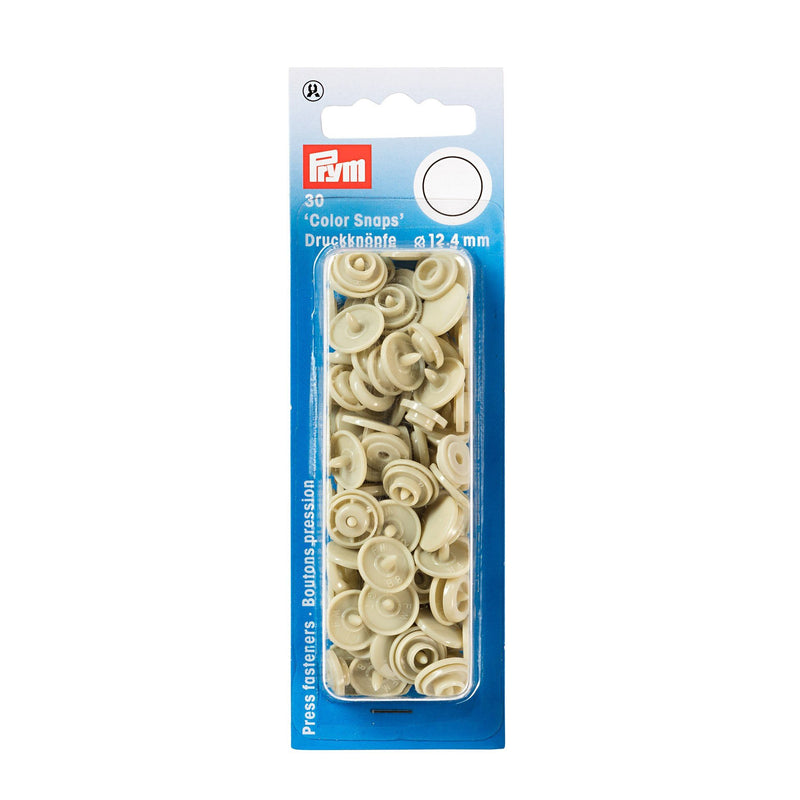 Boutons pression Color Snaps Beige 12,4 mm Mercerie Prym | Gaspard et Léonie Tissus Mercerie Toulouse