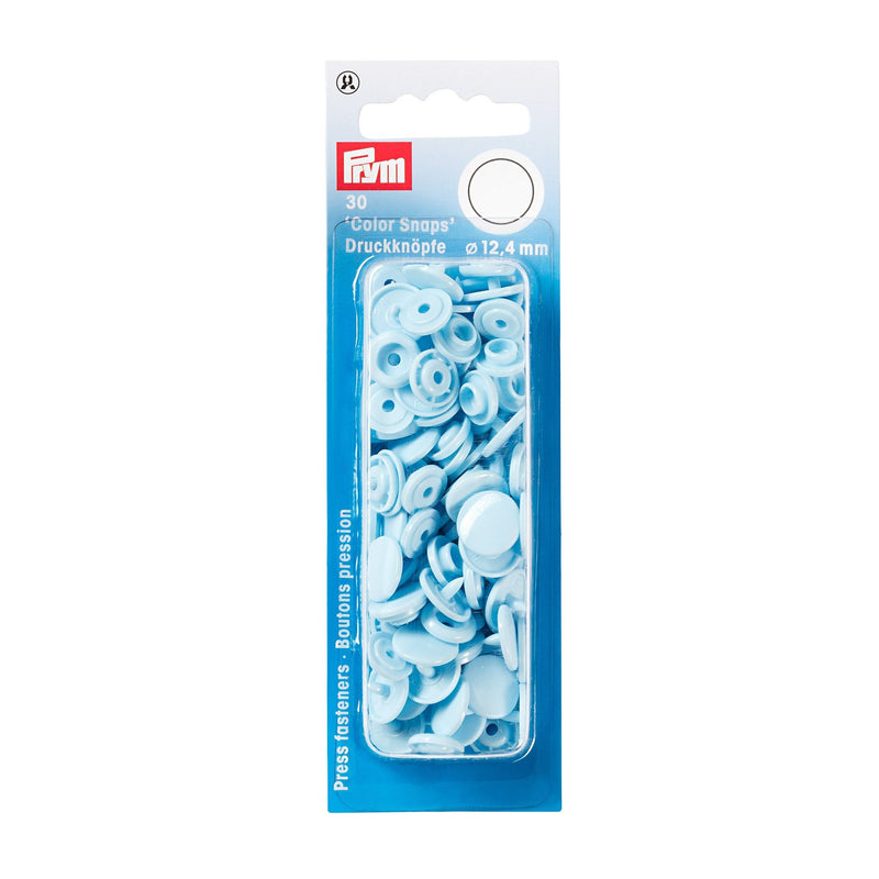 Boutons pression Color Snaps Bleu clair 12,4 mm Mercerie Prym | Gaspard et Léonie Tissus Mercerie Toulouse