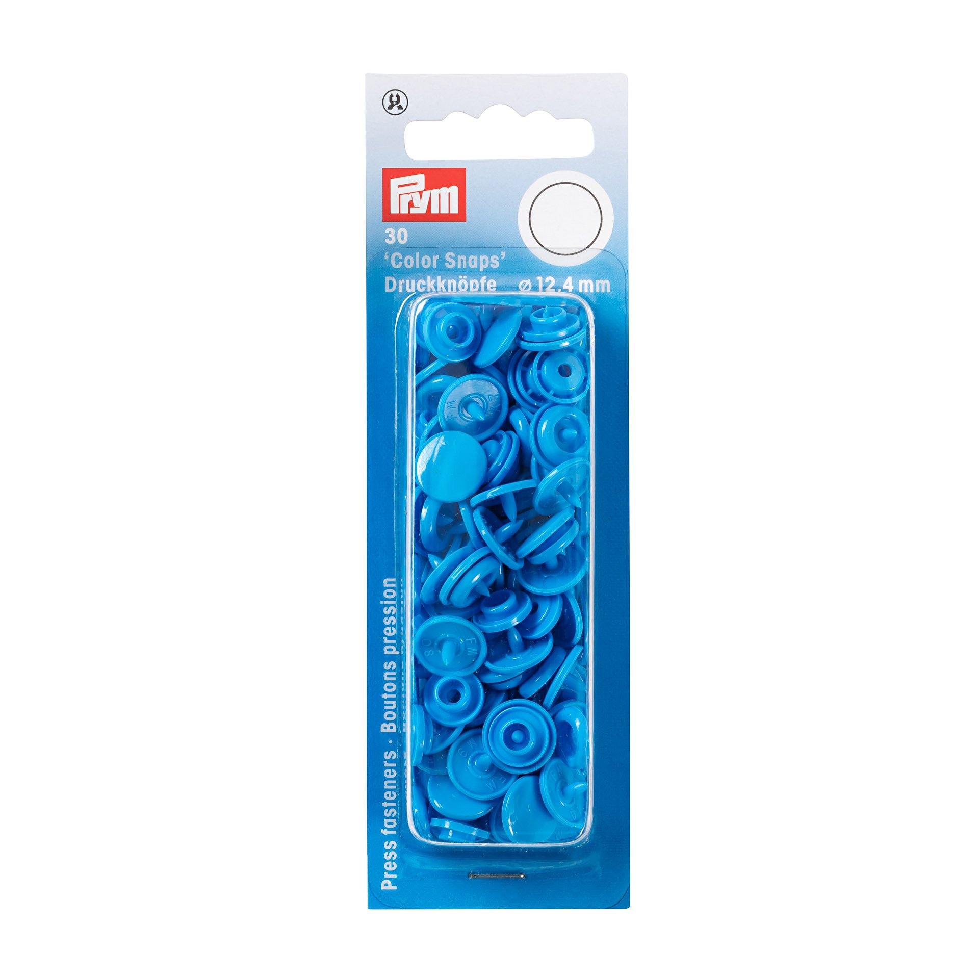 Boutons pression Color Snaps Bleu électrique 12,4 mm - L'atelier de Gaspard et Léonie