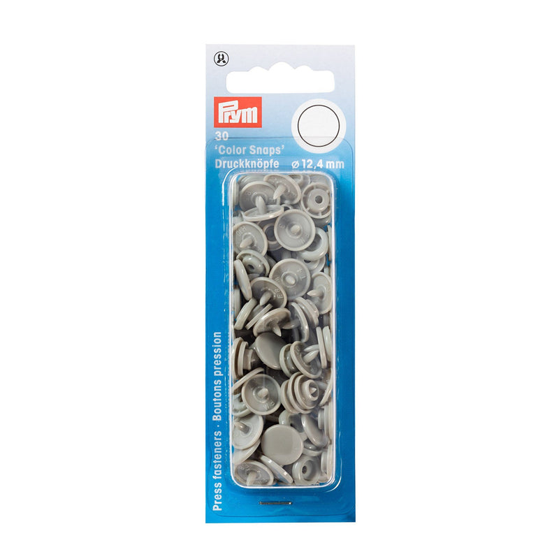 Boutons pression Color Snaps Gris 12,4 mm Mercerie Prym | Gaspard et Léonie Tissus Mercerie Toulouse