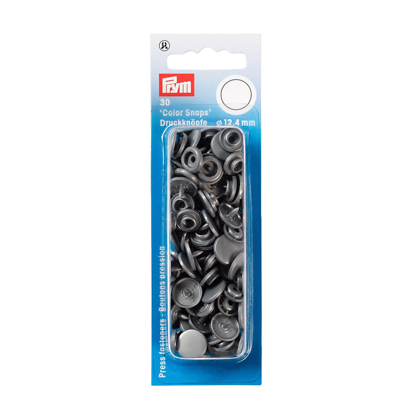 Boutons pression Color Snaps Gris argent 12,4 mm - L'atelier de Gaspard et Léonie