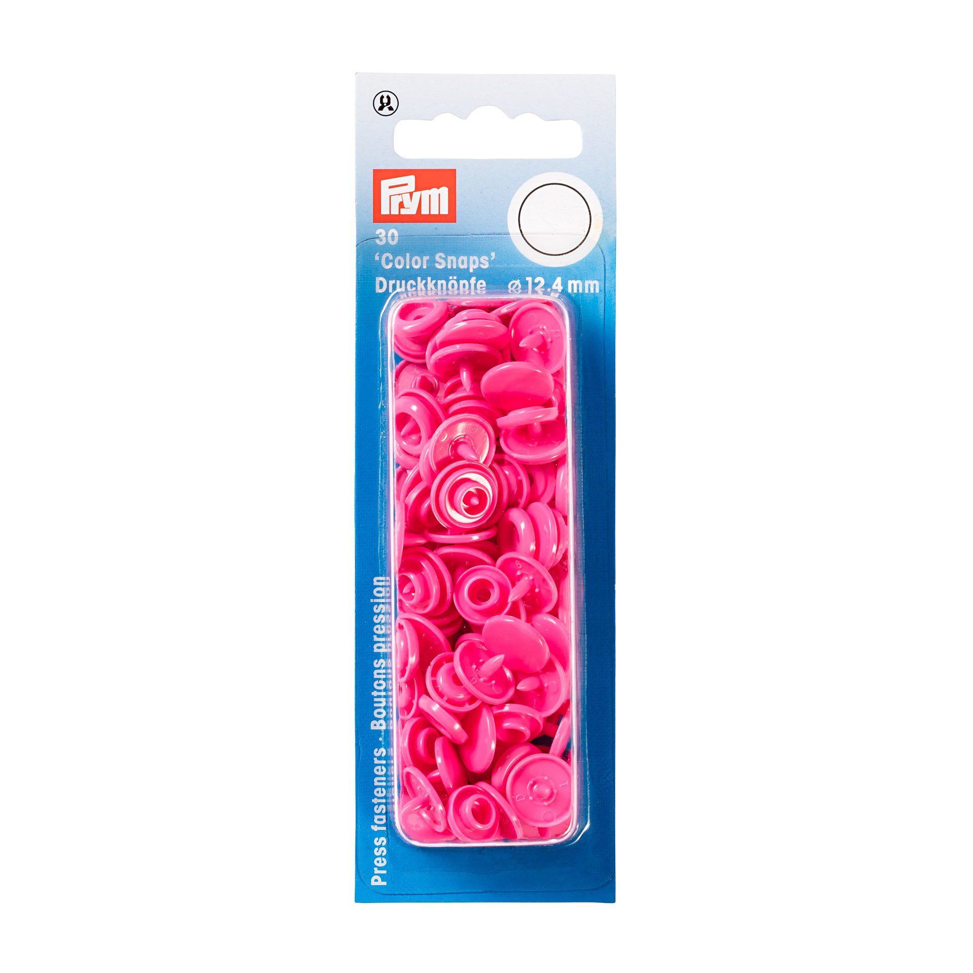 Boutons pression Color Snaps Rose 12,4 mm