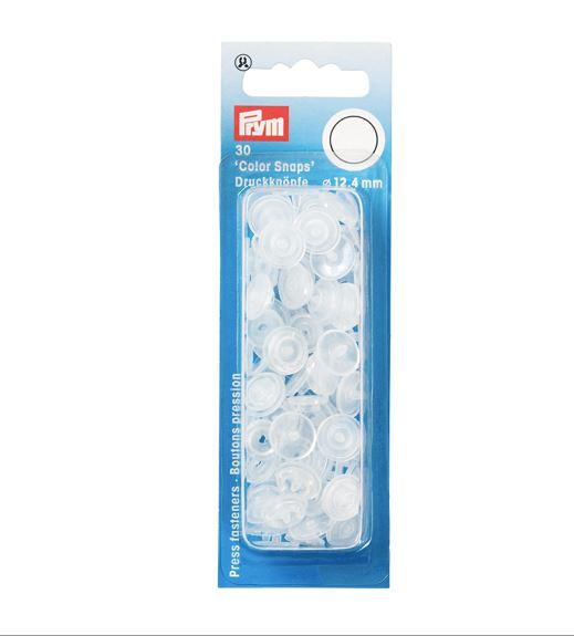 Boutons pression Color Snaps Transparent Brillant 12,4 mm Mercerie Prym | Gaspard et Léonie Tissus Mercerie Toulouse