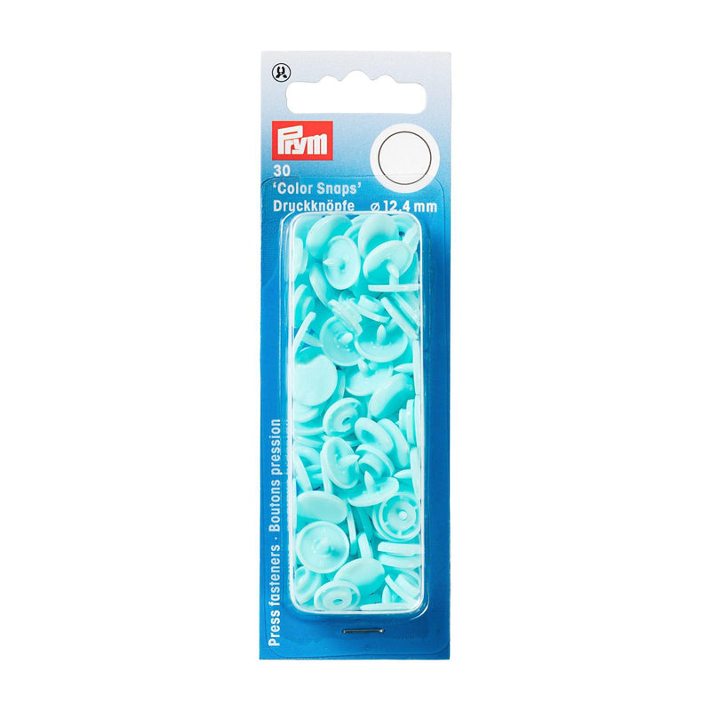 Boutons pression Color Snaps Turquoise clair 12,4 mm - L'atelier de Gaspard et Léonie
