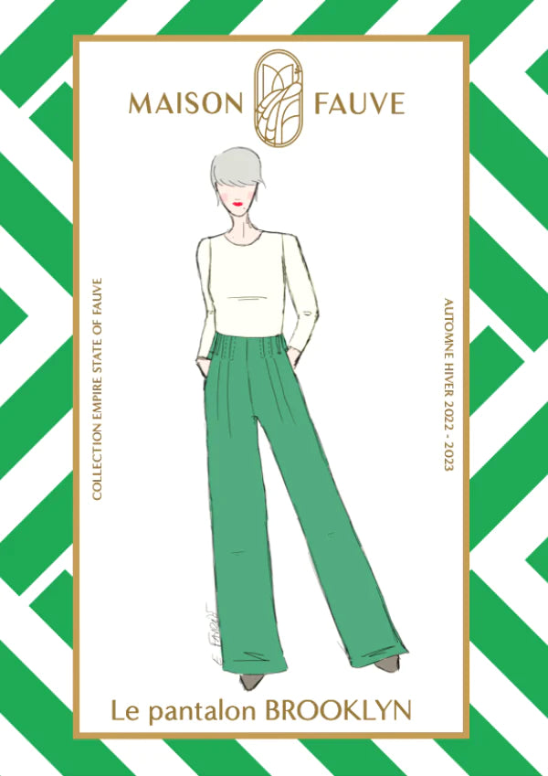 BROOKLYN pantalon patron de couture pochette - MAISON FAUVE Patron de couture MAISON FAUVE | Gaspard et Léonie Tissus en ligne et Mercerie à Toulouse