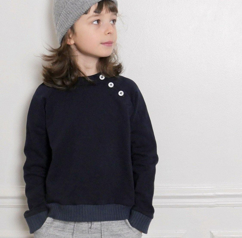 CHARLIE Enfant Mixte Sweat Capuche patron de couture pochette - L'atelier de Gaspard et Léonie