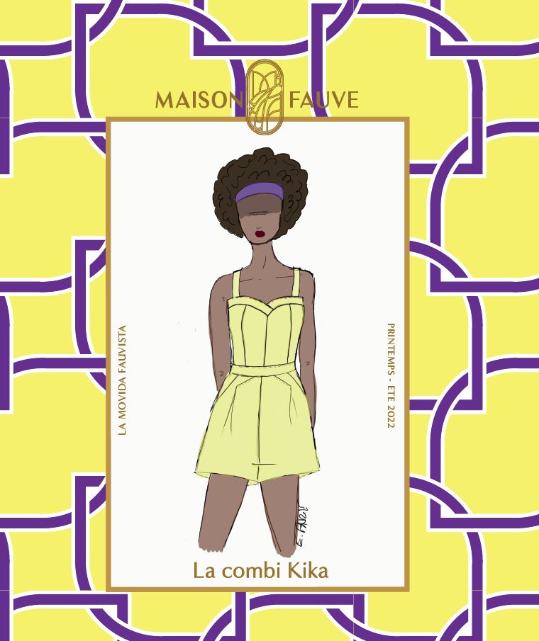 Combinaison KIKA patron de couture pochette - MAISON FAUVE Patron de couture MAISON FAUVE | Gaspard et Léonie Tissus en ligne et Mercerie à Toulouse