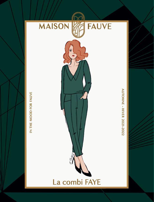 Combinaison/Robe FAYE Patron de couture Pochette Patron de couture MAISON FAUVE | Gaspard et Léonie Tissus Mercerie Toulouse