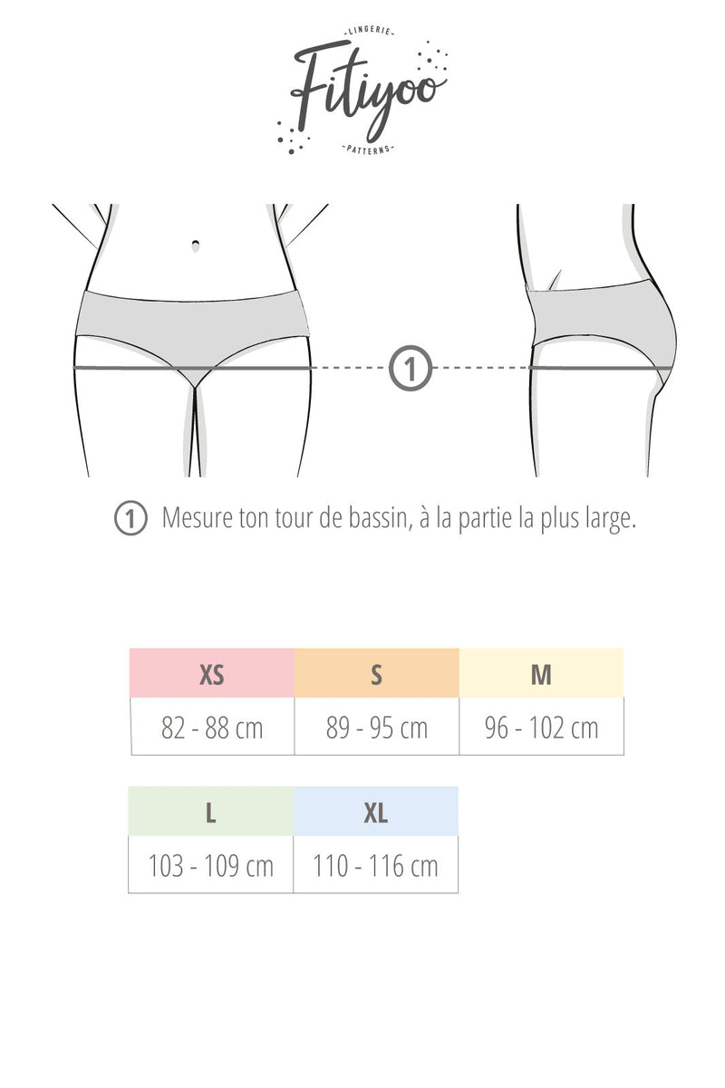 Culotte bloomer - MANGO FIZZ - Patron de couture pochette FITIYOO Patron de couture Fitiyoo | Gaspard et Léonie Tissus en ligne et Mercerie à Toulouse