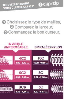 Curseur de remplacement clipsable pour dents métallique - ZLIDEON Mercerie ZLIDEON | Gaspard et Léonie Tissus en ligne et Mercerie à Toulouse