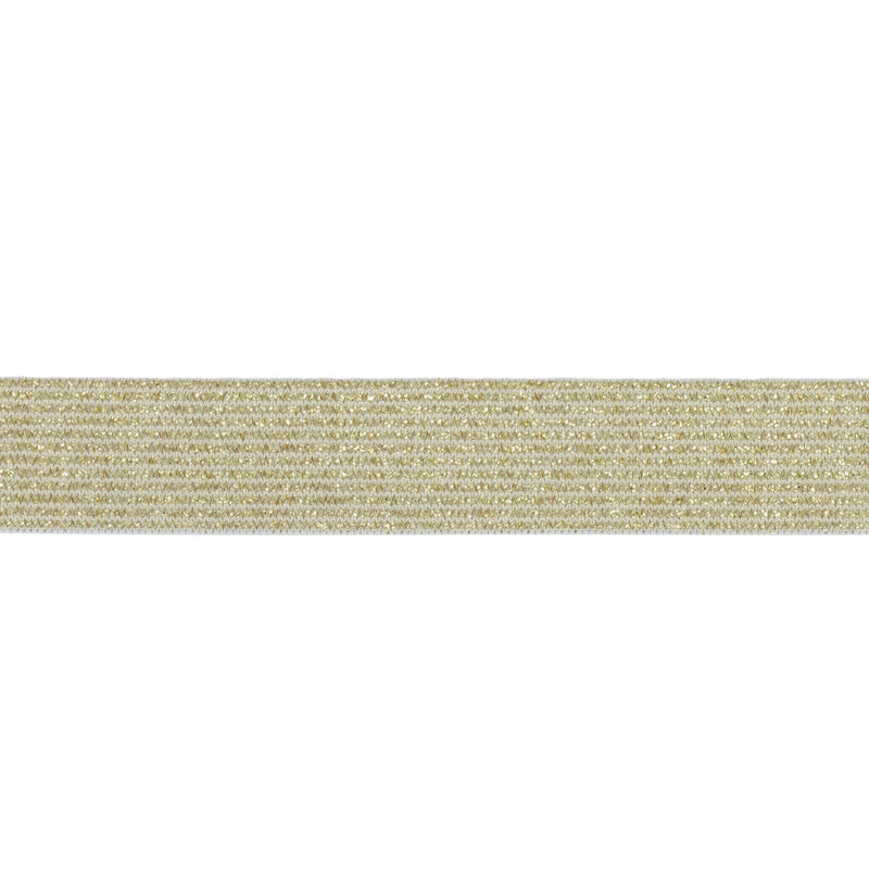 Elastique Lurex 20mm Dore/Or (Vendu x10cm) Elastique Sélection Gaspard & Léonie | Gaspard et Léonie Tissus en ligne et Mercerie à Toulouse