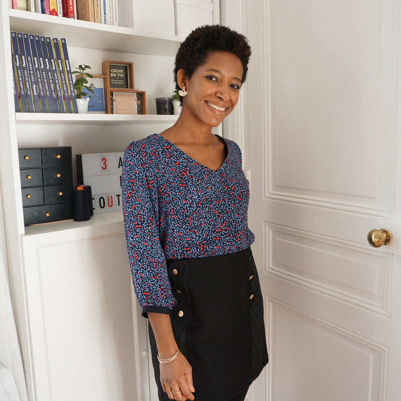 ELENA blouse/robe patron de couture pochette Patron de couture Les lubies de Cadia | Gaspard et Léonie Tissus Mercerie Toulouse