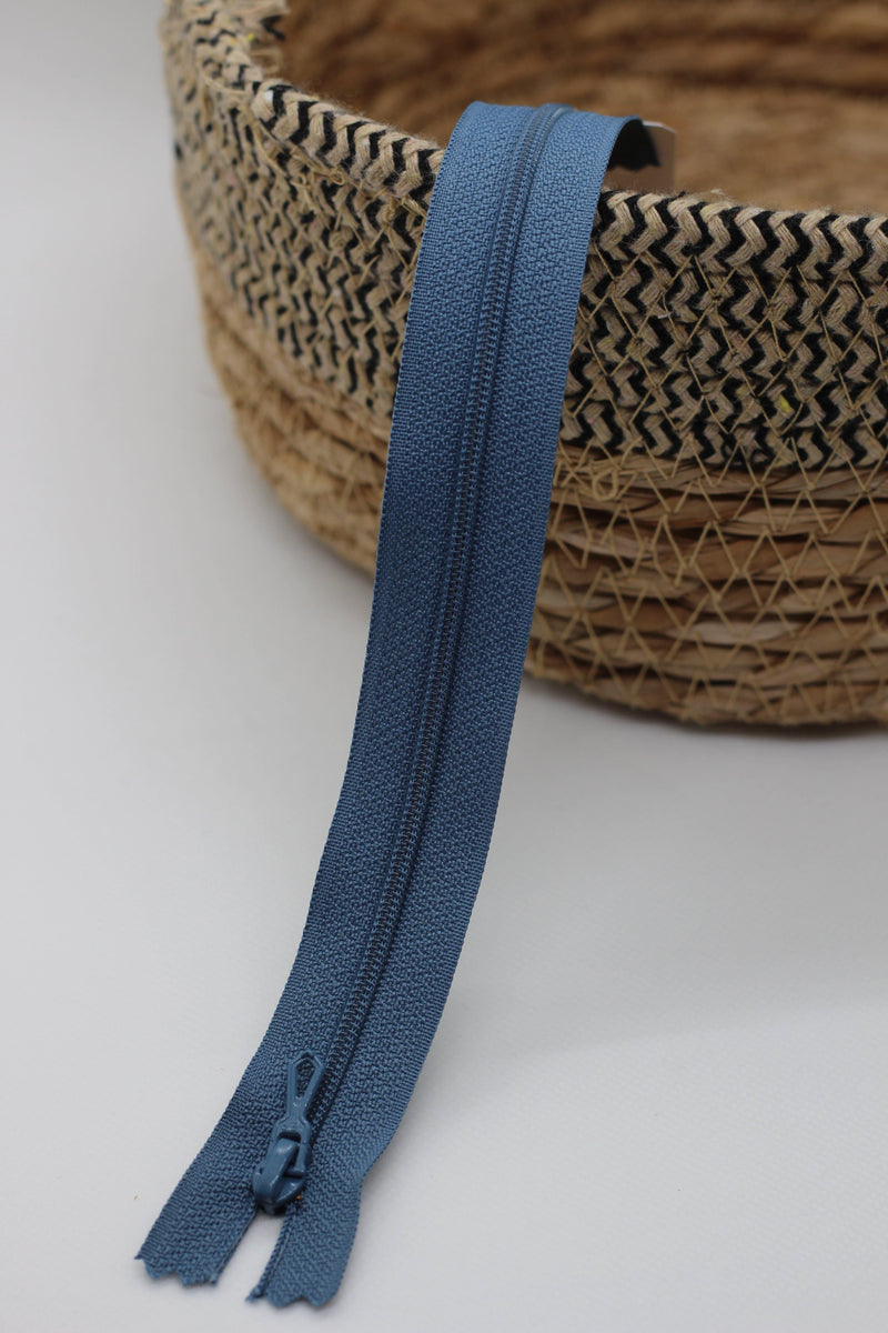 Fermeture Eclair Spirale GRIS- Non Séparable Z51 533 - L'atelier de Gaspard et Léonie