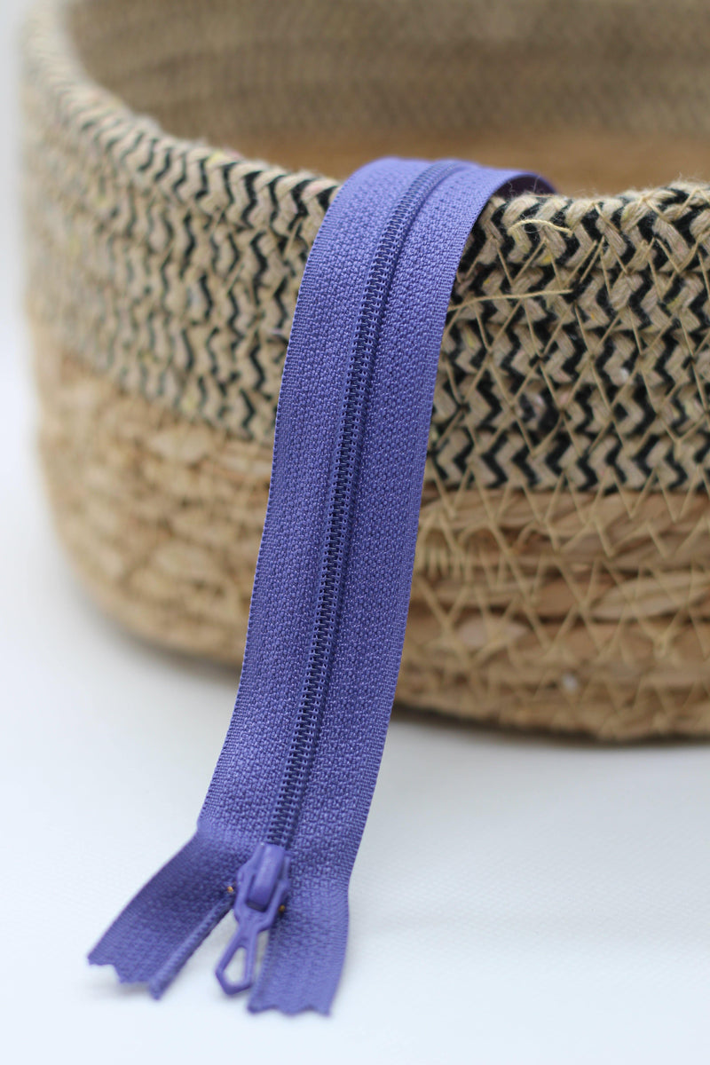 Fermeture Eclair Spirale VIOLET - Non Séparable Z51 865 - L'atelier de Gaspard et Léonie