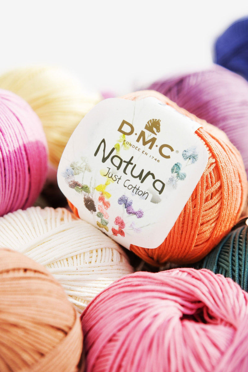 Fil Coton pour crochet et tricot - NATURA JUST COTTON - DMC Fil Coton et Laine DMC | Gaspard et Léonie Tissus en ligne et Mercerie à Toulouse