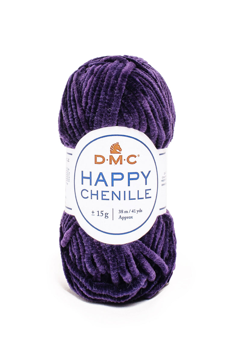 Fil crochet Happy Chenille - DMC Laine DMC | Gaspard et Léonie Tissus en ligne et Mercerie à Toulouse