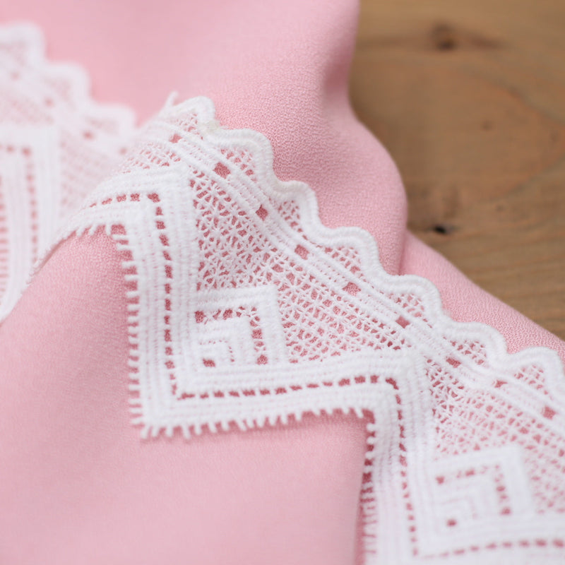 Guipure Dentelle triangle - Blanc - 50mm (Vendu x10cm) Mercerie L'atelier de Gaspard et Léonie | Gaspard et Léonie Tissus en ligne et Mercerie à Toulouse
